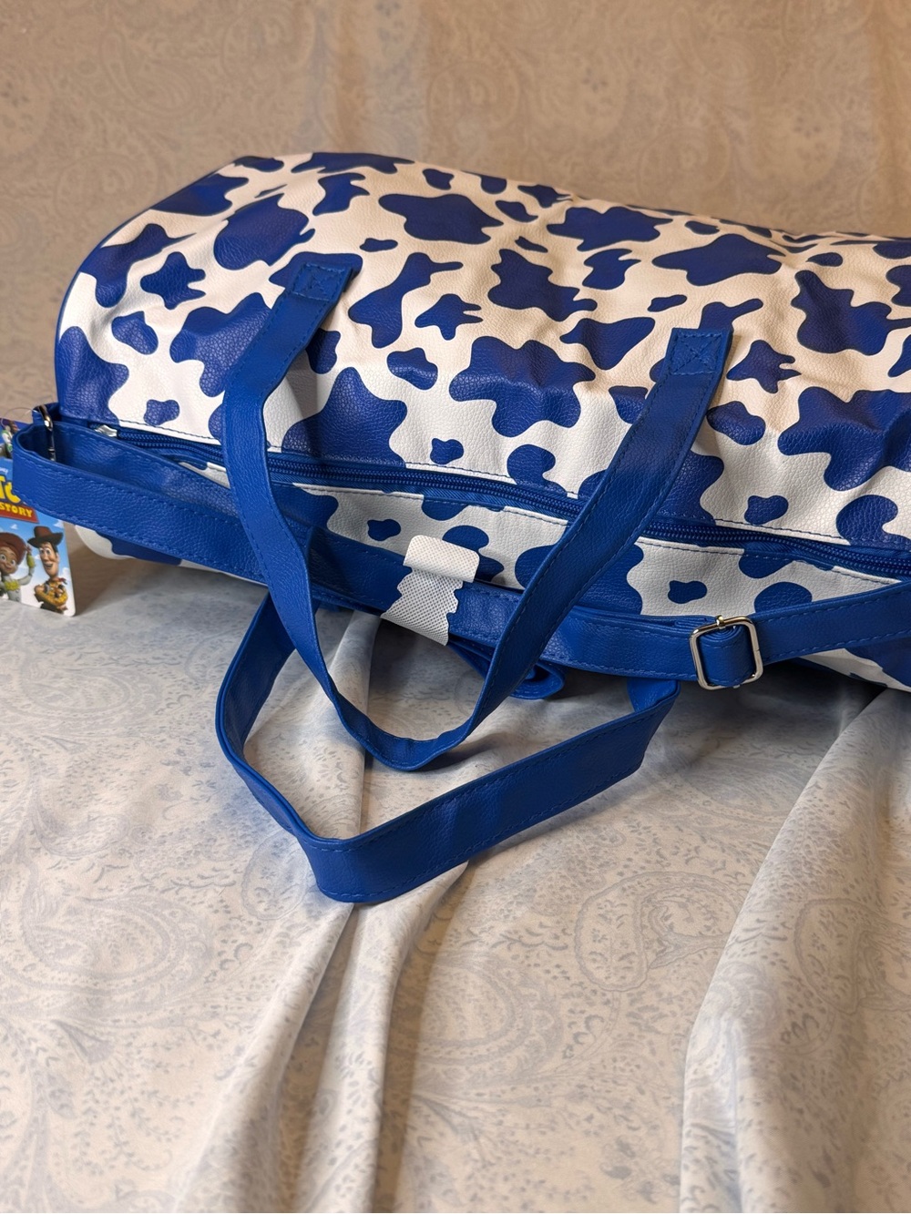 Disney Pixar Jessie Cowgirl Duffle Bag in Blue and White - Picture 2 of 5